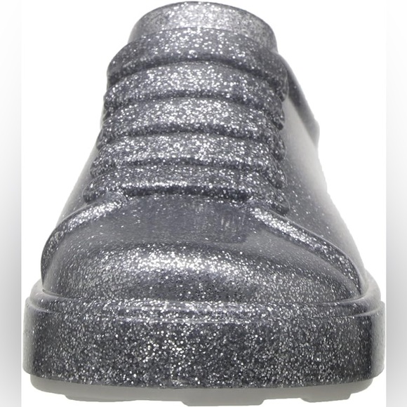 MINI MELISSA girls MINI BE SILVER GLITTER SNEAKERS - Picture 3 of 16